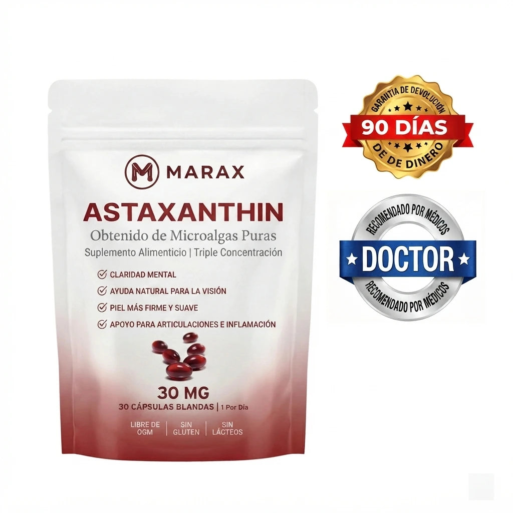 MARAX Astaxanthin with 90-day guarantee & doctor recommended